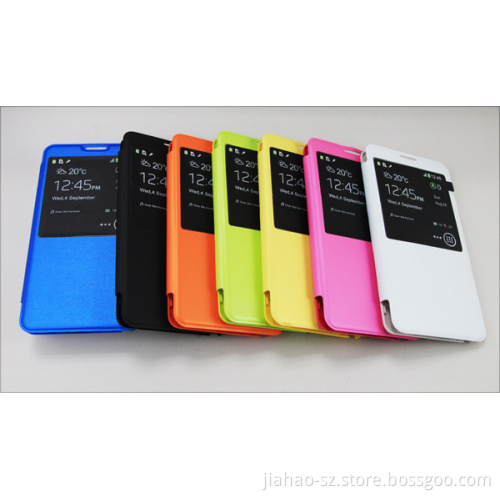 Free Shipping for Samsung Galaxy Note 3 Note3 N9000 PU Leather Case, Smart PU Leather Back Case + PC Flip Cover